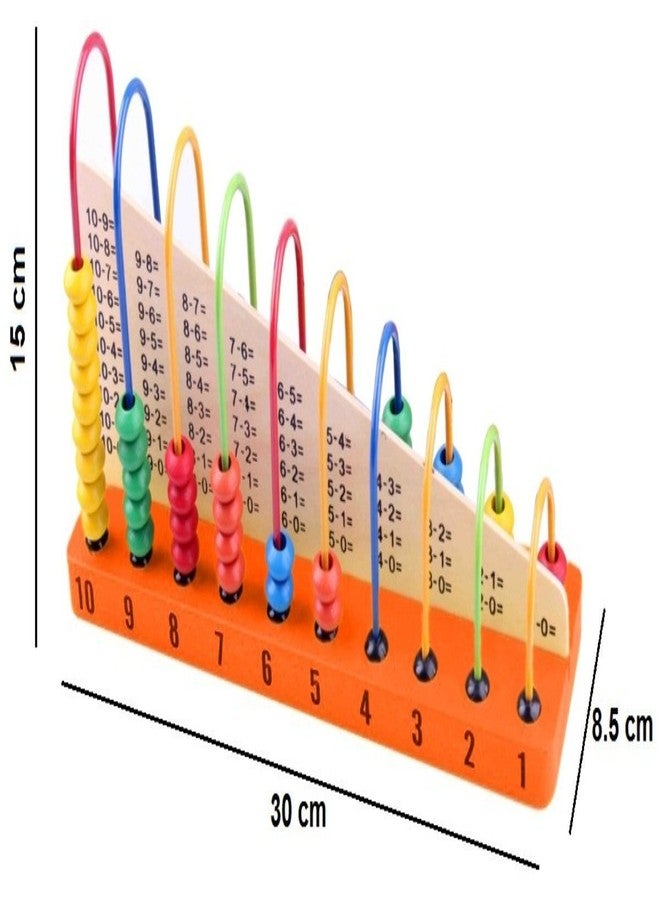 Abaj 10-Grade Multicolor Wooden Counting Abacus Frame for Kids Ages 3+ Years - Image 5